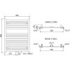 Mexen Hades, elektrické vykurovacie teleso 800 x 600 mm, 600 W, biela, W104-0800-600-2600-20