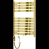Mexen Uran, elektrické vykurovacie teleso 800x600 mm + vykurovacia tyč 300 W, zlatá lesklá, W105-0800-600-2300-50