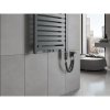 Mexen Uran, elektrické vykurovacie teleso 1200x600 mm + vykurovacia tyč 600 W, antracitová, W105-1200-600-2600-66
