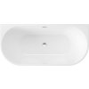 Deante Silia, voľne stojaca vaňa ku stene 160x75 cm, biela lesklá, DEA-KDS_016W