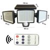 Bluegarden, LED solárna lampa so senzorom pohybu 7W 6500K P60262, OGR-08398