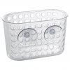 Erga, kúpeľňový kôš na kozmetiku 19x9x12 cm na prísavky, číra, ERG-YKA-RY.KPN0200