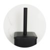 Erga Barca, držiak na toaletný papier a toaletnú kefu 20x20x80 cm, čierna matná, ERG-YKA-PD.BARCA FB