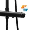 Erga Bodo Therm, sprchová súprava s termostatickou batériou a dažďovou hlavicou 23x23cm, čierna matná, ERG-YKA-BP.BODO-THERM-23-BLK