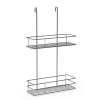 Erga Glaxo M2, dvojitý kúpeľňový kôš na zavesenie 23x8x38 cm, chrómová, ERG-YKA-E.GLAXO M2