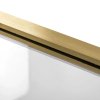 Rea Rapid Slide, 3-stenný sprchovací kút s posuvnými dverami 110(dvere) x 90(stena) x 195 cm, 6mm číre sklo, zlatý matný profil, KPL-04711