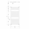 Aqualine, DIRECT vykurovacie teleso s bočným pripojením 600x960 mm, biela, ILR96T
