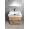 Aqualine, ALTAIR umývadlová skrinka 57x72,5x45cm, dub emporio, AI360
