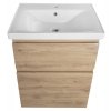 Aqualine, ALTAIR umývadlová skrinka 57x72,5x45cm, dub emporio, AI360
