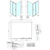 Polysan, Easy Line obdĺžniková sprchová zástena 1000x900mm L/P varianta, EL1015EL3315