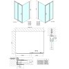 Polysan, Easy Line obdĺžniková sprchová zástena 1500x700mm L/P varianta, EL1515EL3115