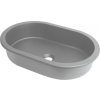 Deante Silia, granitové umývadlo na zapustenie zdola 588x390x145 mm, šedá metalíza, DEA-CQS_SU6U