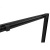 Cerano Varone, sprchovací kút s posuvnými dverami 130(dvere) x 80 (stena) x 195 cm, 6mm číre sklo, čierny profil, CER-CER-DY505B-13080