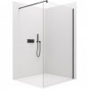 Cerano Onyx, sprchová zástena Walk-in 120x200 cm,8 mm číre sklo, čierny profil, CER-CER-DY101B-120-200