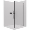 Cerano Porte, sprchová zástena ku sprchovému kútu 70x195 cm, 8mm číre sklo, čierny profil, CER-CER-413450