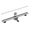 Cerano, Lineárny odtokový žľab Slim 110 cm s otočným sifónom o 360°, chrómová, CER-CER-414896