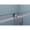 Cerano Santoro, sprchovací kút s posuvnými dverami 100(dvere) x 100(stena) x 195 cm, 6mm číre sklo, chrómový profil, CER-CER-425044
