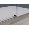 Cerano Santoro, sprchovací kút s posuvnými dverami 100(dvere) x 100(stena) x 195 cm, 6mm číre sklo, chrómový profil, CER-CER-425044