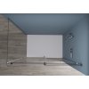 Cerano Santoro, sprchovací kút s posuvnými dverami 100(dvere) x 70(stena) x 195 cm, 6mm číre sklo, chrómový profil, CER-CER-425053