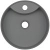 Deante Silia, umývadlo na dosku s otvorom na batériu 360x360x125mm, antracitová metalíza, DEA-CQS_TU4B