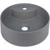 Deante Silia, umývadlo na dosku s otvorom na batériu 360x360x125mm, antracitová metalíza, DEA-CQS_TU4B