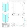 Gelco, LORO obdĺžniková sprchová zástena 900x800mm, GN4490-03