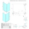 Gelco, LORO obdĺžniková sprchová zástena 1100x1200 mm, GN4611-02