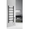 Sapho, BARBO elektrický sušiak uterákov, hranatý, 600x1600mm, 160 W, čierna mat, BB906