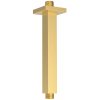 Sapho, stropné sprchové ramienko, hranaté, 200mm, zlatá matná, 1205-07GB