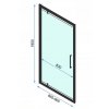 Rea Rapid Swing, 1-krídlové sprchové dvere 90 x195 cm, 6mm číre sklo, zlatý matný profil, REA-K2502
