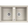 Laveo Barbados, 2-komorový granitový drez 780x480x185 mm, béžová, LAV-SBB_420T