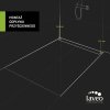 Laveo Basso, lineárny odtok s mriežkou 60 cm, čierna matná, LAV-COB_761S