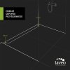 Laveo Basso, lineárny odtok s mriežkou 60 cm, čierna matná, LAV-COB_761S