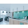 Laveo Celia, 1-komorový granitový drez 760x440x185 mm s dlhým odkvapkávačom, šedá, LAV-SBC_511T