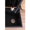 Laveo Grenada, 1-komorový granitový drez 600x480x227 mm, čierna, LAV-SBG_710T