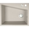 Laveo Grenada, 1-komorový granitový drez 600x480x227 mm, béžová, LAV-SBG_410T