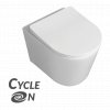Laveo Jari Cycleon, závesné WC s vírivým systémom CycleOn 485x370x325 mm + toaletné sedadlo, biela, LAV-VMJ_609S
