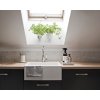 Laveo Komodo, 1-komorový granitový drez 586x490x221 mm, biela, LAV-SBK_610A
