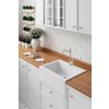 Laveo Komodo, 1-komorový granitový drez 586x490x221 mm, biela, LAV-SBK_610A