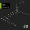 Laveo Slim, lineárny odtok s mriežkou 80 cm, ružové zlato, LAV-COS_880D