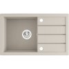 Laveo Trzynastka, 1-komorový granitový drez 790x480x185 mm, béžová, LAV-SBP_411T