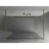 Mexen Kioto, sprchová zástena Walk-In 155 x 200 cm, 8mm číre sklo, zlatý lesklý profil, 800-155-002-50-00