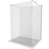 Mexen Kioto, sprchová zástena Walk-In 155 x 200 cm, 8mm číre sklo, zlatý lesklý profil, 800-155-002-50-00