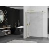 Mexen Kioto, sprchová zásteny typ Walk-In 75 x 200 cm, 8mm číre sklo, zlatý lesklý profil, 800-075-101-50-00
