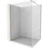Mexen Kioto, sprchová zásteny typ Walk-In 75 x 200 cm, 8mm číre sklo, zlatý lesklý profil, 800-075-101-50-00