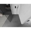 Mexen Kioto, sprchová zásteny typ Walk-In 115 x 200 cm, 8mm číre sklo, čierny profil, 800-115-101-70-00