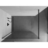 Mexen Kioto, sprchová zásteny typ Walk-In 115 x 200 cm, 8mm číre sklo, čierny profil, 800-115-101-70-00