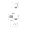 Mexen príslušenstvo - uhlový konektor 1/2" Cube, biela, 79340-20