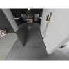 Mexen Kioto, sprchová zástena Walk-In 120 x 200 cm, 8mm sklo vzor zrkadlo, zlatý matný profil, 800-120-002-55-50