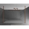 Mexen Kioto, sprchová zástena Walk-In 110 x 200 cm, 8mm sklo námraza, medený matný profil, 800-110-002-65-30